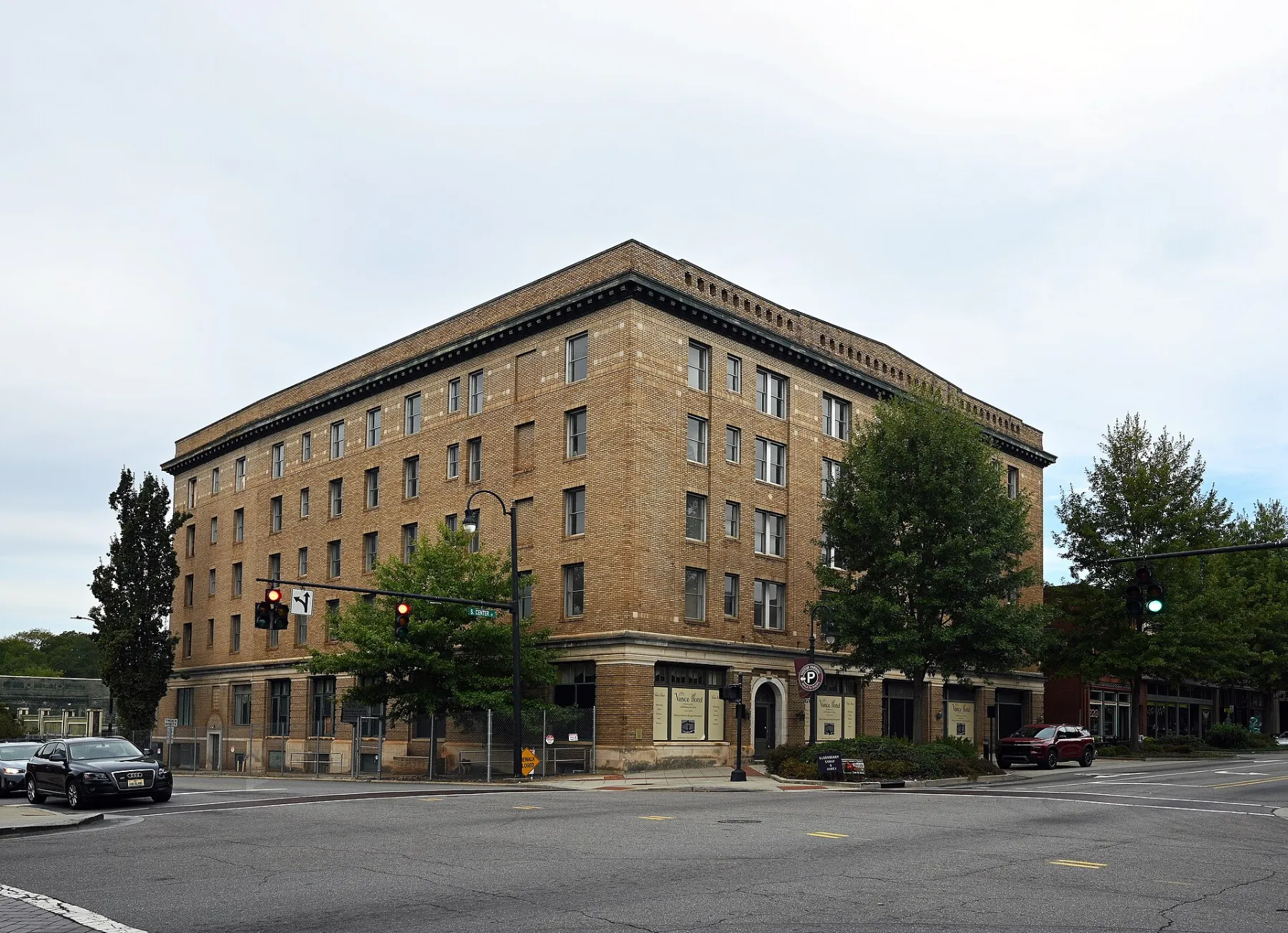 The historic Vance Hotel building in downtown Statesville, NC